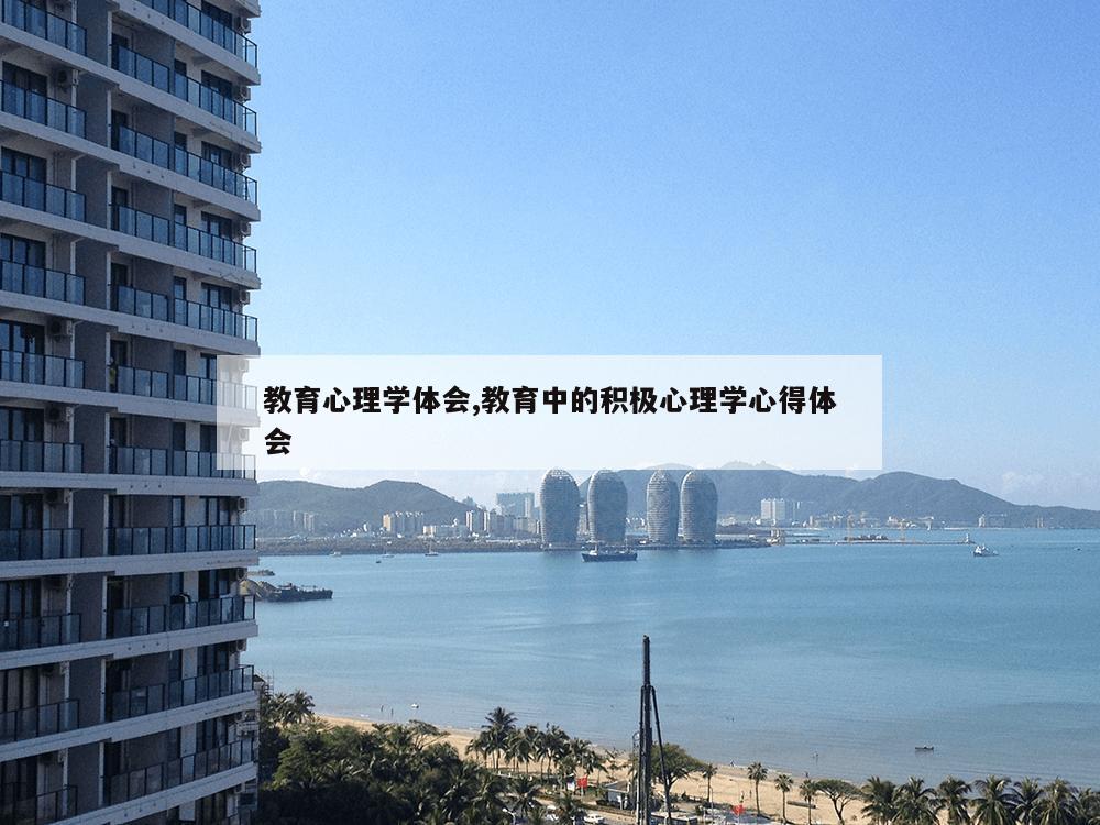 教育心理学体会,教育中的积极心理学心得体会